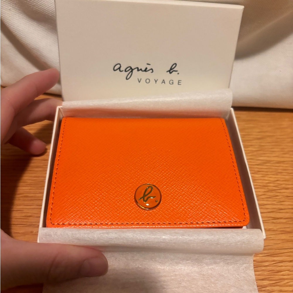 Agnes B Japan leather card case